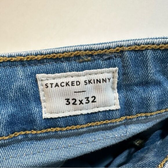 Pacsun Stacked Skinny Jeans Light Wash Denim Men’s 32x32 - Picture 5 of 11